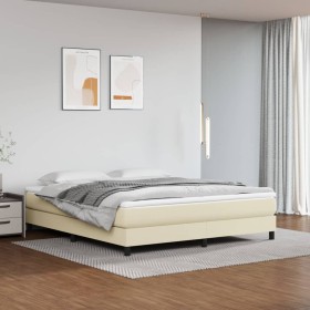 Cream synthetic leather pocket spring mattress 180x200x20cm by vidaXL, Mattresses - Ref: Foro24-347844, Price: 268,99 €, Disc...