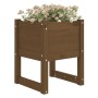 Solid honey brown pine wood planter 40x40x52.5 cm by vidaXL, Pots and planters - Ref: Foro24-822113, Price: 39,87 €, Discount: %