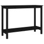 Solid black pine wood console table 110x40x80 cm by vidaXL, Side tables - Ref: Foro24-822286, Price: 127,50 €, Discount: %