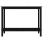 Solid black pine wood console table 110x40x80 cm by vidaXL, Side tables - Ref: Foro24-822286, Price: 127,50 €, Discount: %