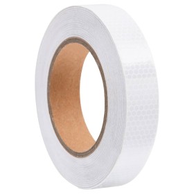 White PVC reflective adhesive tape 2.5 cm x 20 m by vidaXL, Road and traffic signs - Ref: Foro24-153113, Price: 11,99 €, Disc...