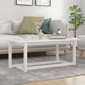 Solid white pine wood coffee table 110x55x45 cm by vidaXL, Coffee table - Ref: Foro24-822168, Price: 76,99 €, Discount: %