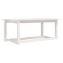 Solid white pine wood coffee table 110x55x45 cm by vidaXL, Coffee table - Ref: Foro24-822168, Price: 76,13 €, Discount: %