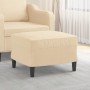 Cream fabric footstool 60x50x41 cm by vidaXL, Ottomans - Ref: Foro24-349281, Price: 61,31 €, Discount: %