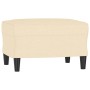 Cream fabric footstool 60x50x41 cm by vidaXL, Ottomans - Ref: Foro24-349281, Price: 59,99 €, Discount: %