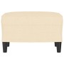 Cream fabric footstool 60x50x41 cm by vidaXL, Ottomans - Ref: Foro24-349281, Price: 59,99 €, Discount: %