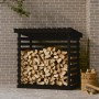 Solid black pine firewood rack 108x73x108 cm by vidaXL, Accessories for bags and firewood holders - Ref: Foro24-822226, Price...