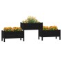 Jardinera madera maciza de pino negro 245,5x44x75 cm de vidaXL, Maceteros y jardineras - Ref: Foro24-822256, Precio: 149,34 €...