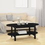 Mesa de centro de madera maciza de pino negro 110x55x45 cm de vidaXL, Mesas de centro - Ref: Foro24-822291, Precio: 92,99 €, ...