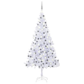 Árbol de Navidad artificial con luces y bolas 910 ramas 210 cm de vidaXL, Arboles de navidad - Ref: Foro24-3077667, Precio: 7...