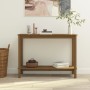 Solid pine wood honey brown console table 110x40x80 cm by vidaXL, Side tables - Ref: Foro24-822285, Price: 113,68 €, Discount: %