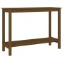 Mesa consola de madera maciza de pino marrón miel 110x40x80 cm de vidaXL, Mesas auxiliares - Ref: Foro24-822285, Precio: 113,...