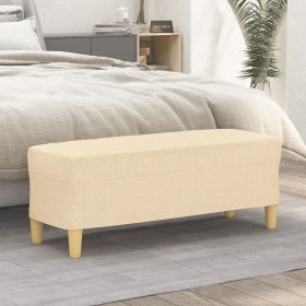 Cream fabric bench 100x35x41 cm by vidaXL, Banks - Ref: Foro24-349377, Price: 65,26 €, Discount: %