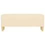 Banco de tela color crema 100x35x41 cm de vidaXL, Bancos - Ref: Foro24-349377, Precio: 65,26 €, Descuento: %