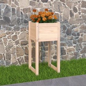 Solid pine wood planter 40x40x81 cm by vidaXL, Pots and planters - Ref: Foro24-822122, Price: 41,99 €, Discount: %