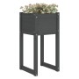 Planter 2 units solid gray pine wood 40x40x81 cm by vidaXL, Pots and planters - Ref: Foro24-822127, Price: 75,99 €, Discount: %