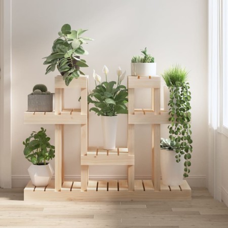 Solid pine wood plant stand 104.5x25x77.5 cm by vidaXL, Pot stands - Ref: Foro24-822097, Price: 83,16 €, Discount: %