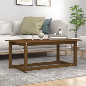 Solid honey brown pine wood coffee table 110x55x45 cm by vidaXL, Coffee table - Ref: Foro24-822170, Price: 56,29 €, Discount: %