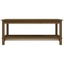 Mesa de centro madera maciza de pino marrón miel 110x55x45 cm de vidaXL, Mesas de centro - Ref: Foro24-822275, Precio: 113,06...