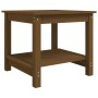 Mesa de centro madera maciza de pino marrón miel 50x50x45 cm de vidaXL, Mesas de centro - Ref: Foro24-822280, Precio: 62,04 €...