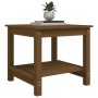 Mesa de centro madera maciza de pino marrón miel 50x50x45 cm de vidaXL, Mesas de centro - Ref: Foro24-822280, Precio: 62,04 €...