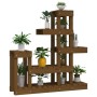 Soporte plantas madera maciza pino marrón miel 92x25x97 cm de vidaXL, Soportes para macetas - Ref: Foro24-822105, Precio: 83,...