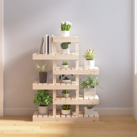 Solid pine wood plant stand 85x25x109.5 cm by vidaXL, Pot stands - Ref: Foro24-822087, Price: 62,01 €, Discount: %