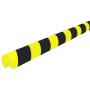 Yellow and black PU corner protector 4x4x104 cm by vidaXL, Parking signs and fords - Ref: Foro24-153093, Price: 23,32 €, Disc...