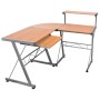 Brown plywood corner desk 132x112x99 cm by vidaXL, Desks - Ref: Foro24-20586, Price: 86,85 €, Discount: %