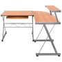 Brown plywood corner desk 132x112x99 cm by vidaXL, Desks - Ref: Foro24-20586, Price: 86,85 €, Discount: %