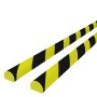 Corner protectors 2 pcs PU yellow and black 4x3x100 cm by vidaXL, Parking signs and fords - Ref: Foro24-153099, Price: 25,46 ...