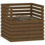 Honey brown solid pine wood composter 80x80x78 cm by vidaXL, Composters - Ref: Foro24-822190, Price: 112,13 €, Discount: %