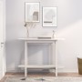 Solid white pine wood console table 110x40x80 cm by vidaXL, Coffee table - Ref: Foro24-822298, Price: 79,99 €, Discount: %