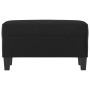 Banco de cuero sintético negro 70x35x41 cm de vidaXL, Bancos - Ref: Foro24-349439, Precio: 56,54 €, Descuento: %