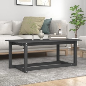 Solid gray pine wood coffee table 110x55x45 cm by vidaXL, Coffee table - Ref: Foro24-822169, Price: 76,13 €, Discount: %