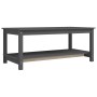 Mesa de centro de madera maciza de pino gris 110x55x45 cm de vidaXL, Mesas de centro - Ref: Foro24-822274, Precio: 75,99 €, D...