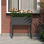 Solid gray pine wood planter 78x40x81 cm by vidaXL, Pots and planters - Ref: Foro24-822134, Price: 63,99 €, Discount: %