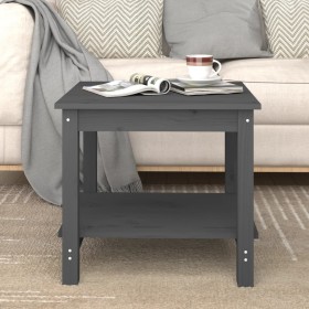 Solid gray pine wood coffee table 50x50x45 cm by vidaXL, Coffee table - Ref: Foro24-822279, Price: 43,99 €, Discount: %