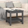 Solid gray pine wood coffee table 50x50x45 cm by vidaXL, Coffee table - Ref: Foro24-822279, Price: 43,43 €, Discount: %