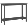 Gray solid pine wood console table 110x40x80 cm by vidaXL, Side tables - Ref: Foro24-822284, Price: 80,17 €, Discount: %