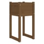 Planter 2 units solid pine wood honey brown 40x40x81 cm by vidaXL, Pots and planters - Ref: Foro24-822129, Price: 75,99 €, Di...