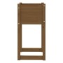 Planter 2 units solid pine wood honey brown 40x40x81 cm by vidaXL, Pots and planters - Ref: Foro24-822129, Price: 75,99 €, Di...