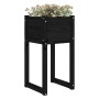 Jardinera madera maciza de pino negro 40x40x81 cm de vidaXL, Maceteros y jardineras - Ref: Foro24-822130, Precio: 44,39 €, De...