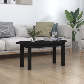 Solid black pine wood coffee table 80x40x35 cm by vidaXL, Coffee table - Ref: Foro24-822351, Price: 44,99 €, Discount: %