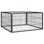 Dog run 4 panels powder coated steel by vidaXL, Dog kennels and fences - Ref: Foro24-171794, Price: 62,82 €, Discount: %