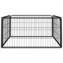 Dog run 4 panels powder coated steel by vidaXL, Dog kennels and fences - Ref: Foro24-171794, Price: 62,82 €, Discount: %