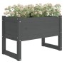 Solid gray pine wood planter 78x40x52 cm by vidaXL, Pots and planters - Ref: Foro24-822119, Price: 71,54 €, Discount: %