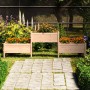 Jardinera de madera maciza de pino 245,5x44x75 cm de vidaXL, Maceteros y jardineras - Ref: Foro24-822252, Precio: 151,12 €, D...