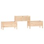 Jardinera de madera maciza de pino 245,5x44x75 cm de vidaXL, Maceteros y jardineras - Ref: Foro24-822252, Precio: 151,12 €, D...