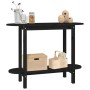 Mesa consola madera maciza de pino negro 110x40x80 cm de vidaXL, Mesas de centro - Ref: Foro24-822301, Precio: 79,51 €, Descu...